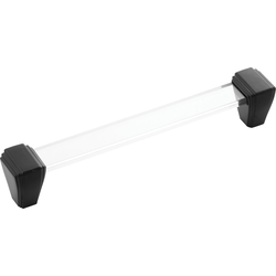 Belleclaire 6-5/16 Inch (160mm) Center to Center Cabinet Pull, Black