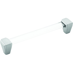 Belleclaire 6-5/16 Inch (160mm) Center to Center Cabinet Pull, Satin Nickel