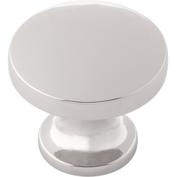 Flare 1-3/8 Inch Diameter Cabinet Knob, Nickel