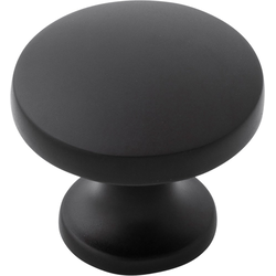 Flare 1-3/8 Inch Diameter Cabinet Knob, Black
