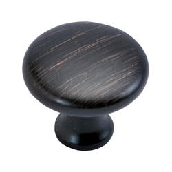 Conquest 1-1/8 Inch Diameter Vintage Bronze Cabinet Knob