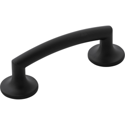 Flare 3 Inch Center to Center Cabinet Pull, Black