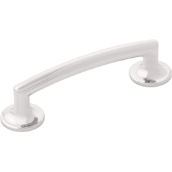 Flare 3-3/4 Inch (96mm) Center to Center Cabinet Pull, Nickel