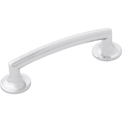 Flare 3-3/4 Inch (96mm) Center to Center Cabinet Pull, Chrome