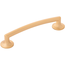 Flare 5-1/16 Inch (128mm) Center to Center Cabinet Pull, Brushed Golden Brass