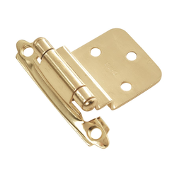 26% OFF 3/8 inch Inset Surface Mt. Hinge Pair Polished Brass Self Close