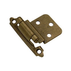 26% OFF 3/8 inch Inset Surface Mt. Hinge Pair Antique Brass Self Close