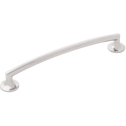 Flare 7-9/16 Inch (192mm) Center to Center Cabinet Pull, Nickel