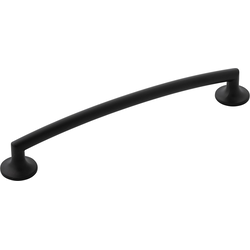 Flare 7-9/16 Inch (192mm) Center to Center Cabinet Pull, Black