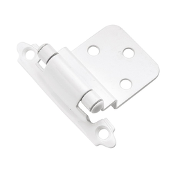 26% OFF 3/8 inch Inset Surface Mt. Hinge Pair White Self Close