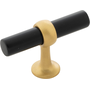 Black and Brushed Golden Brass
