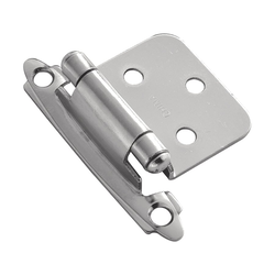 Variable Overlay Hinge Pair Chrome Self Close