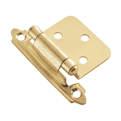 Variable Overlay Hinge Pair Brass Self Close