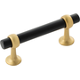 Black and Brushed Golden Brass