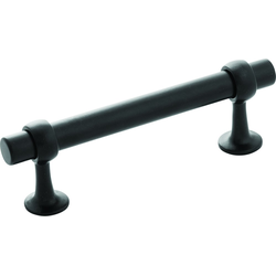 Ostia 3-3/4 Inch (96mm) Center to Center Cabinet Pull, Black
