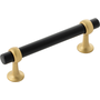 Black and Brushed Golden Brass