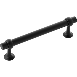 Ostia 5-1/16 Inch (128mm) Center to Center Cabinet Pull, Black