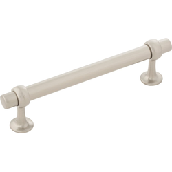 Ostia 5-1/16 Inch (128mm) Center to Center Cabinet Pull, Satin Nickel
