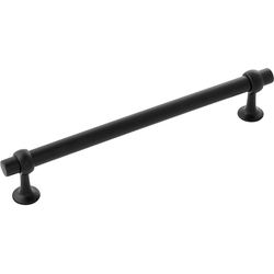 Ostia 7-9/16 Inch (192mm) Center to Center Cabinet Pull, Black