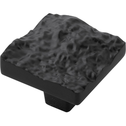 Sandrine 1-3/8 Inch Square Cabinet Knob, Black