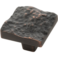 Sandrine 1-3/8 Inch Square Cabinet Knob, Bronze