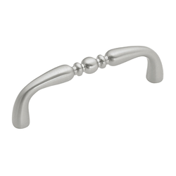 Conquest 3 Inch Center to Center Satin Nickel Cabinet Pull