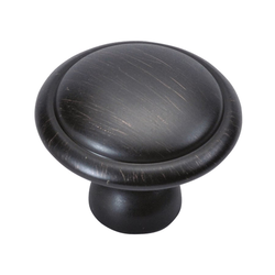 Conquest 1-3/8 Inch Diameter Vintage Bronze Cabinet Knob