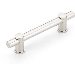 Fonce 4 Inch Center to Center Cabinet Bar Pull, Polished Nickel