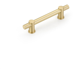 Fonce 4 Inch Center to Center Cabinet Bar Pull, Satin Brass