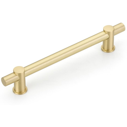 Fonce 6 Inch Center to Center Cabinet Bar Pull, Satin Brass
