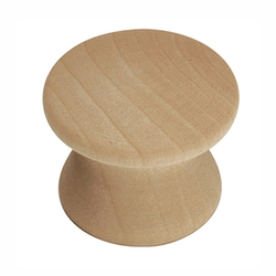 Natural Woodcraft Knob 7/8 inch Diameter Unfinished Wood