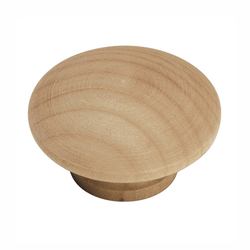 Natural Woodcraft Knob 1-1/2 inch Diameter Unfinished Wood