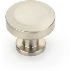 Heathrow 1-1/4 Inch Diameter Round Cabinet Knob, Brushed Nickel