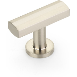 Heathrow 1-3/4 Inch Diameter T-Shape Cabinet Knob, Brushed Nickel