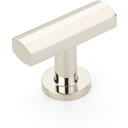 Heathrow 1-3/4 Inch Diameter T-Shape Cabinet Knob, Polished Nickel