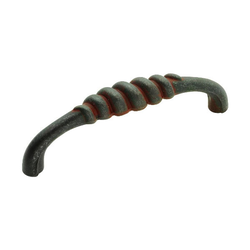 Manchester 3-3/4 Inch Center to Center Rustic Iron Cabinet Pull