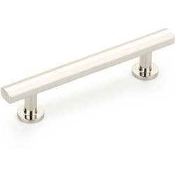 Heathrow 4 Inch Center to Center Cabinet Pull, Polished Nickel
