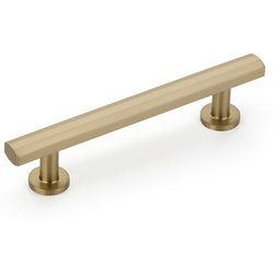 Heathrow 4 Inch Center to Center Cabinet Pull, Signature Satin Brass