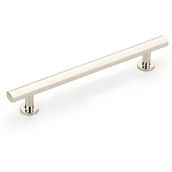 Heathrow 6 Inch Center to Center Cabinet Pull, Polished Nickel