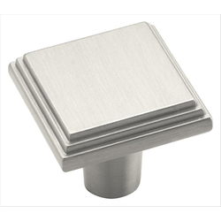 Manor 1 Inch Diameter Satin Nickel Cabinet Knob