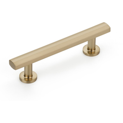 Heathrow 3-1/2 Inch Center to Center Cabinet Pull, Signature Satin Brass