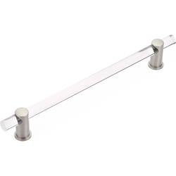 Lumiere 12 Inch Center to Center Back to Back Appliance Pull, Satin Nickel