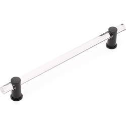Lumiere 12 Inch Center to Center Back to Back Appliance Pull, Matte Black