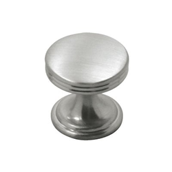 American Diner 1 Inch Diameter Satin Nickel Cabinet Knob