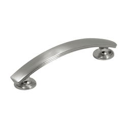 American Diner 3-3/4 Inch Center to Center Satin Nickel Cabinet Pull