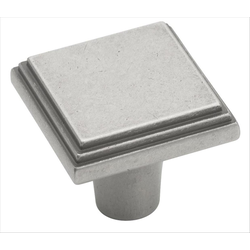 Clearance Sale, Manor 1 Inch Diameter Weathered Nickel Cabinet Knob