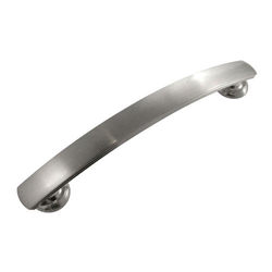 American Diner 5-1/16 Inch Center to Center Satin Nickel Cabinet Pull