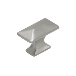 Bungalow 1-1/4 Inch Length Satin Nickel Cabinet Knob