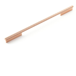 MODO 18 Inch Center to Center Cabinet Pull, Polished Rose Gold