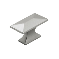 Bungalow 1-3/4 Inch Length Satin Nickel Cabinet Knob